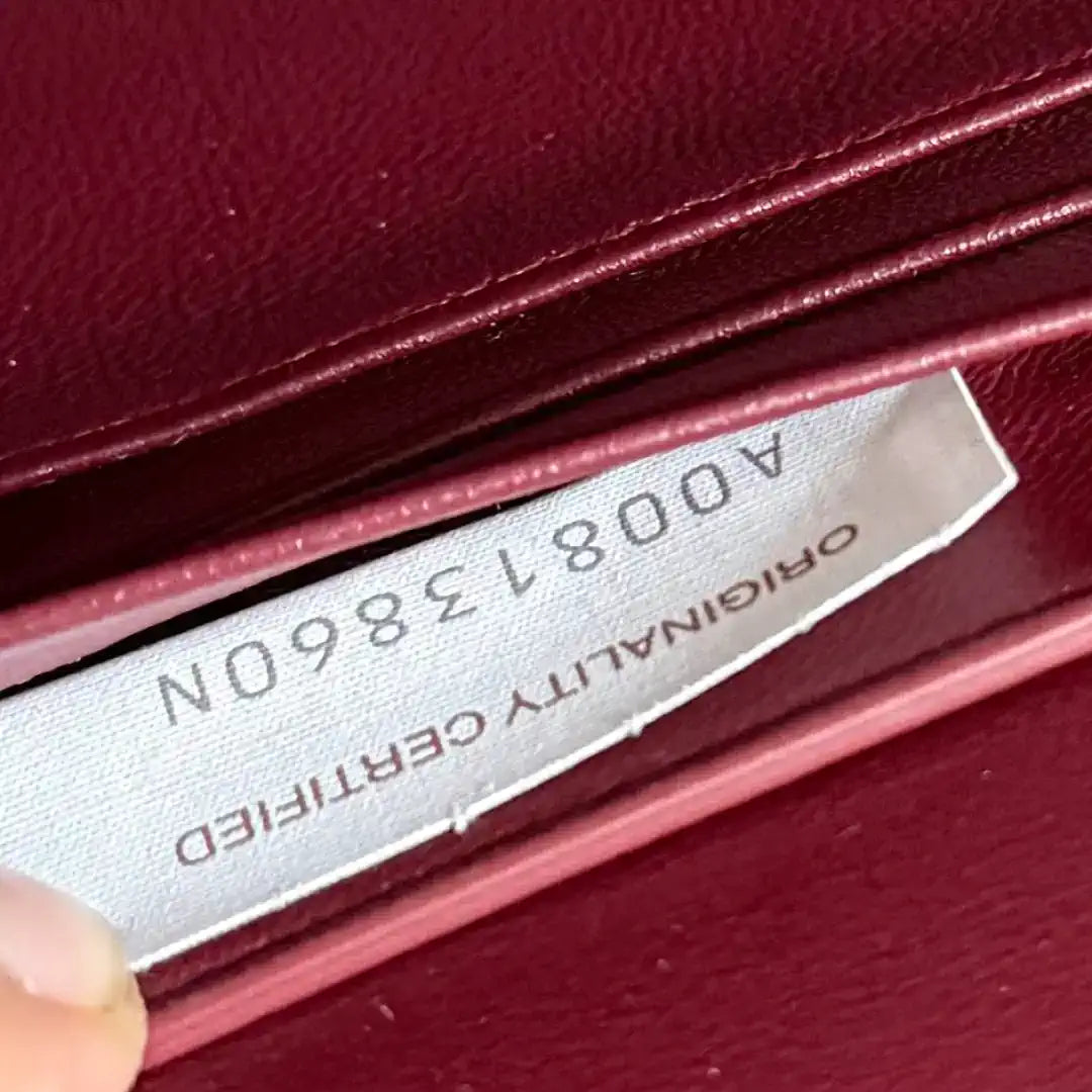 Bottega Veneta BV 836810 Andiamo Clutch Wine Red