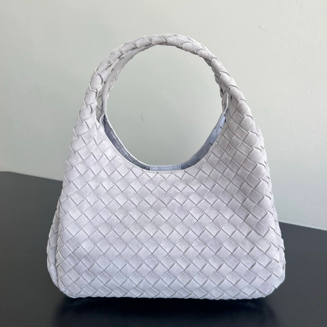 Bottega Veneta BV 844249V4SC01019 Medium Campana Suede Joyful Purple