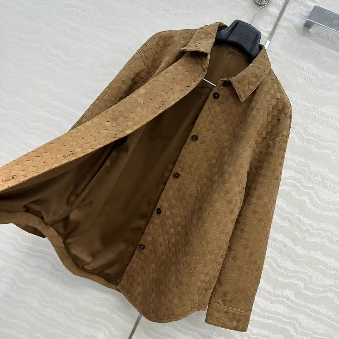 Bottega Veneta Women Fashion oversize shirt Clothing Jacket B97660