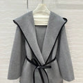 Bottega Veneta Women Hooded handmade cashmere coat  B97667