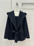 Bottega Veneta Women Hooded handmade cashmere coat  B97668