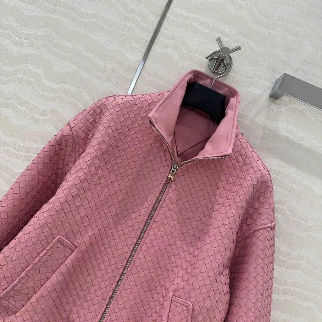 Bottega Veneta Women Intrecciato Suede Blouson Clothing Jacket B97663