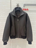 Bottega Veneta Women Intrecciato Suede Blouson Clothing Jacket B97664