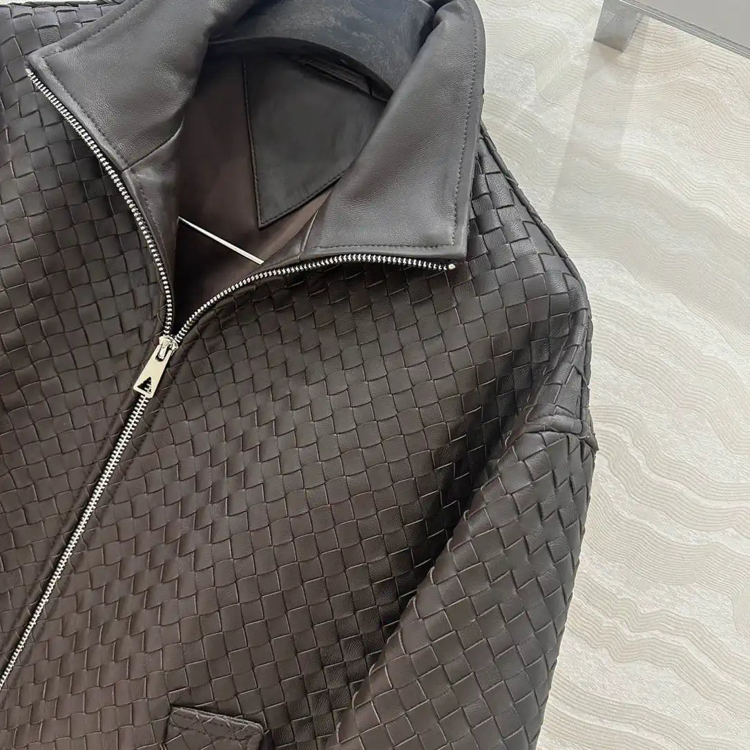 Bottega Veneta Women Intrecciato Suede Blouson Clothing Jacket B97664