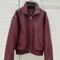 Bottega Veneta Women Intrecciato Suede Blouson Clothing Jacket B97665