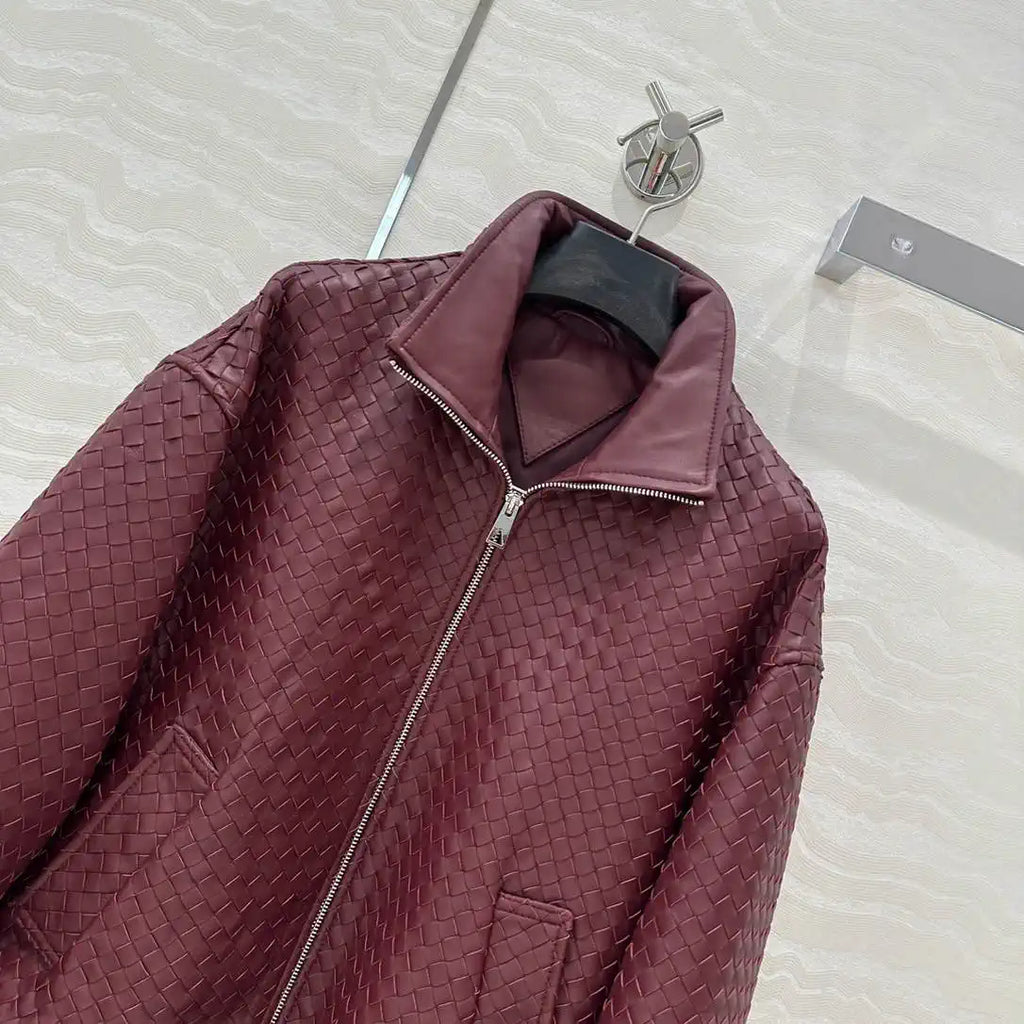 Bottega Veneta Women Intrecciato Suede Blouson Clothing Jacket B97665