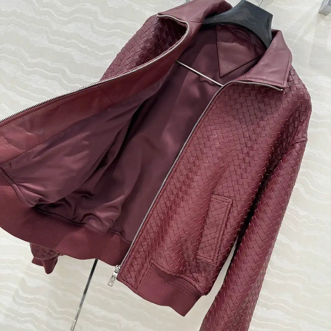 Bottega Veneta Women Intrecciato Suede Blouson Clothing Jacket B97665