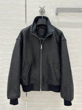 Bottega Veneta Women Intrecciato Suede Blouson Clothing Jacket B97666