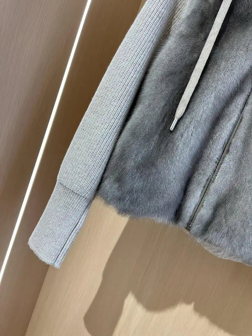 Brunello 100% Imported Danish Cashmere Velvet Mink Coat  BC9005