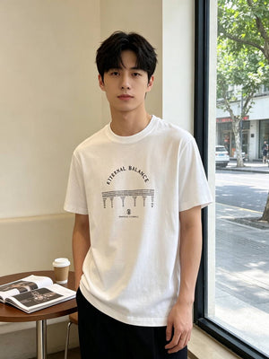 Brunello Cucinelli 262M0B137427 Cotton jersey crew neck T-shirt with faux-layering Bc1010 - White / 48--M - View 10