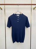 Brunello Cucinelli 262M0B137427 Cotton jersey crew neck T-shirt with faux-layering Bc1017