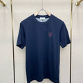 Brunello Cucinelli 262M0B137427 Cotton jersey crew neck T-shirt with faux-layering Bc1016 - Dark Blue / 48--M - View 1