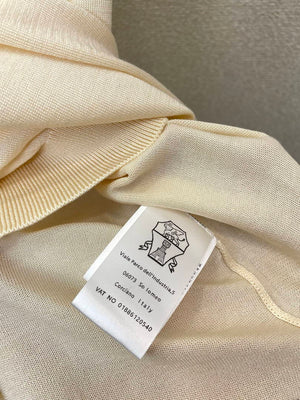 Brunello Cucinelli 262M29806505P Cotton textured Argyle lightweight knit polo shirt bc1002 - Beige / 48--M - View 3