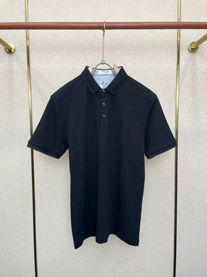 Brunello Cucinelli 262M29806505P Cotton textured Argyle lightweight knit polo shirt bc1004 - White / 48--M - View 4