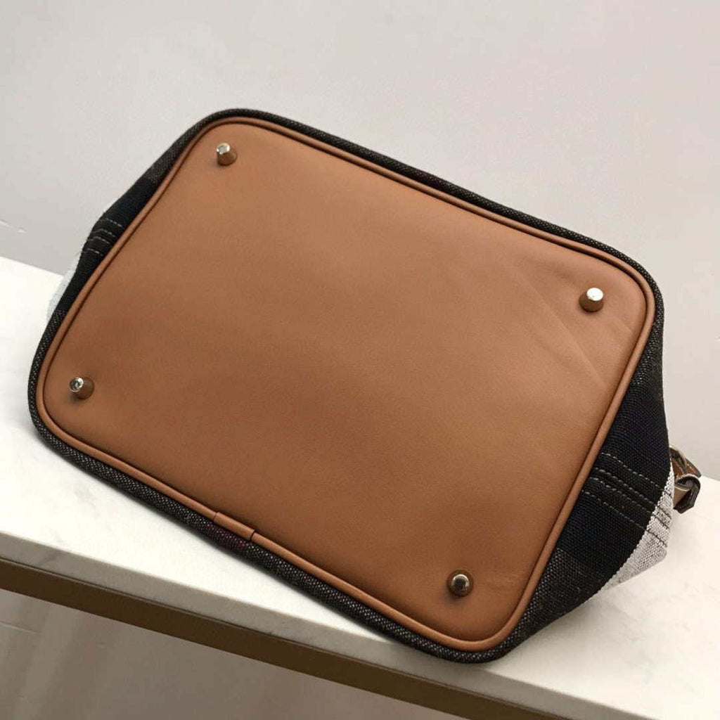 Burberry 39457261 Ashby Brown Canvas Hobo Bag