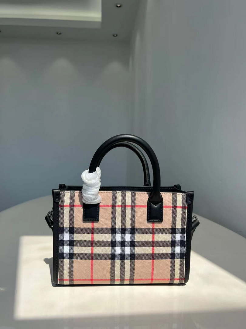 Burberry 8041655 Women's Natural Mini Vintage Check Tote