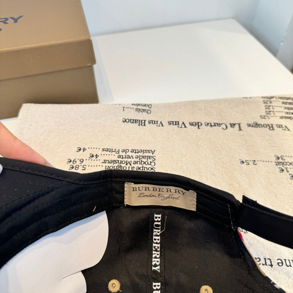 Burberry Cotton Baseball Cap canvas  hat with P81283471