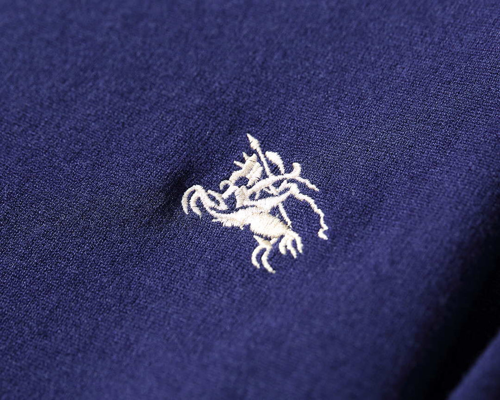 Burberry Men's 80636341 Embroidered Oak Leaf Crest Wool Sweater B70019