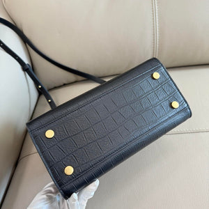 Burberry Mini Cotswolds Tote 81145901 Bag Black crocodile pattern - Default Title - View 9