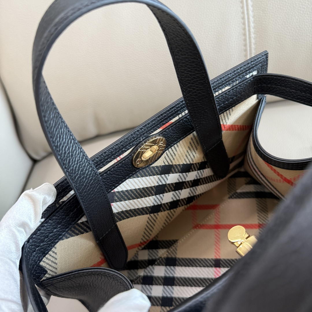 Burberry Mini Cotswolds Tote 81145901 Bag Black - Default Title - View 6