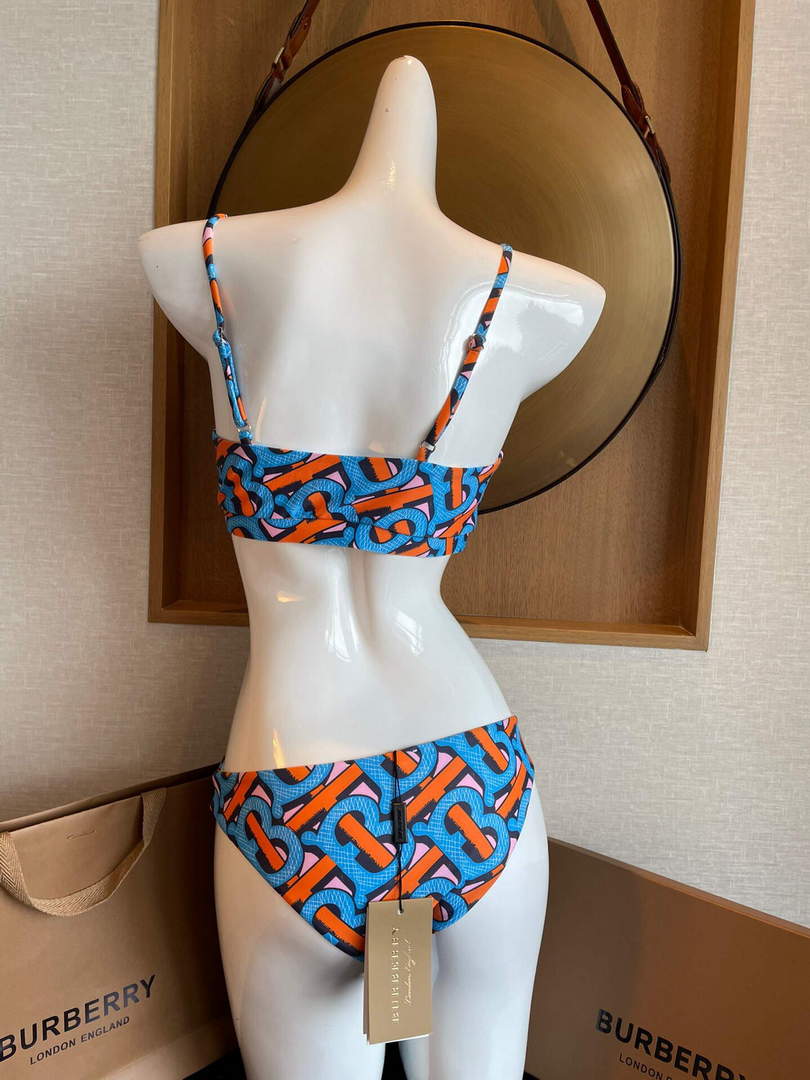 Burberry Monogram Print Stretch Nylon Bikini 80563732