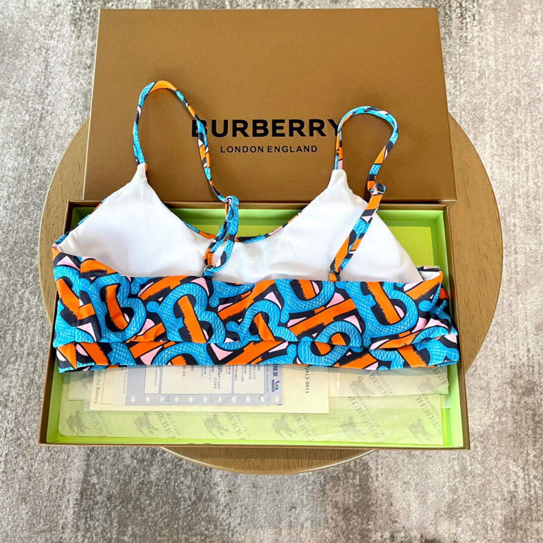 Burberry Monogram Print Stretch Nylon Bikini 80563732 - S - View 6