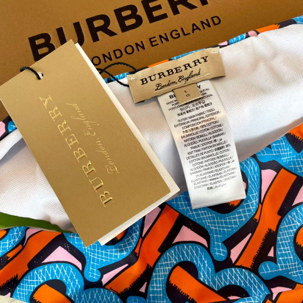Burberry Monogram Print Stretch Nylon Bikini 80563732