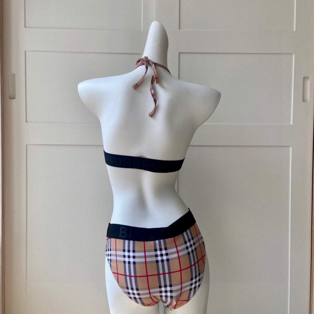 Burberry Monogram Print Stretch Nylon Bikini 80563733