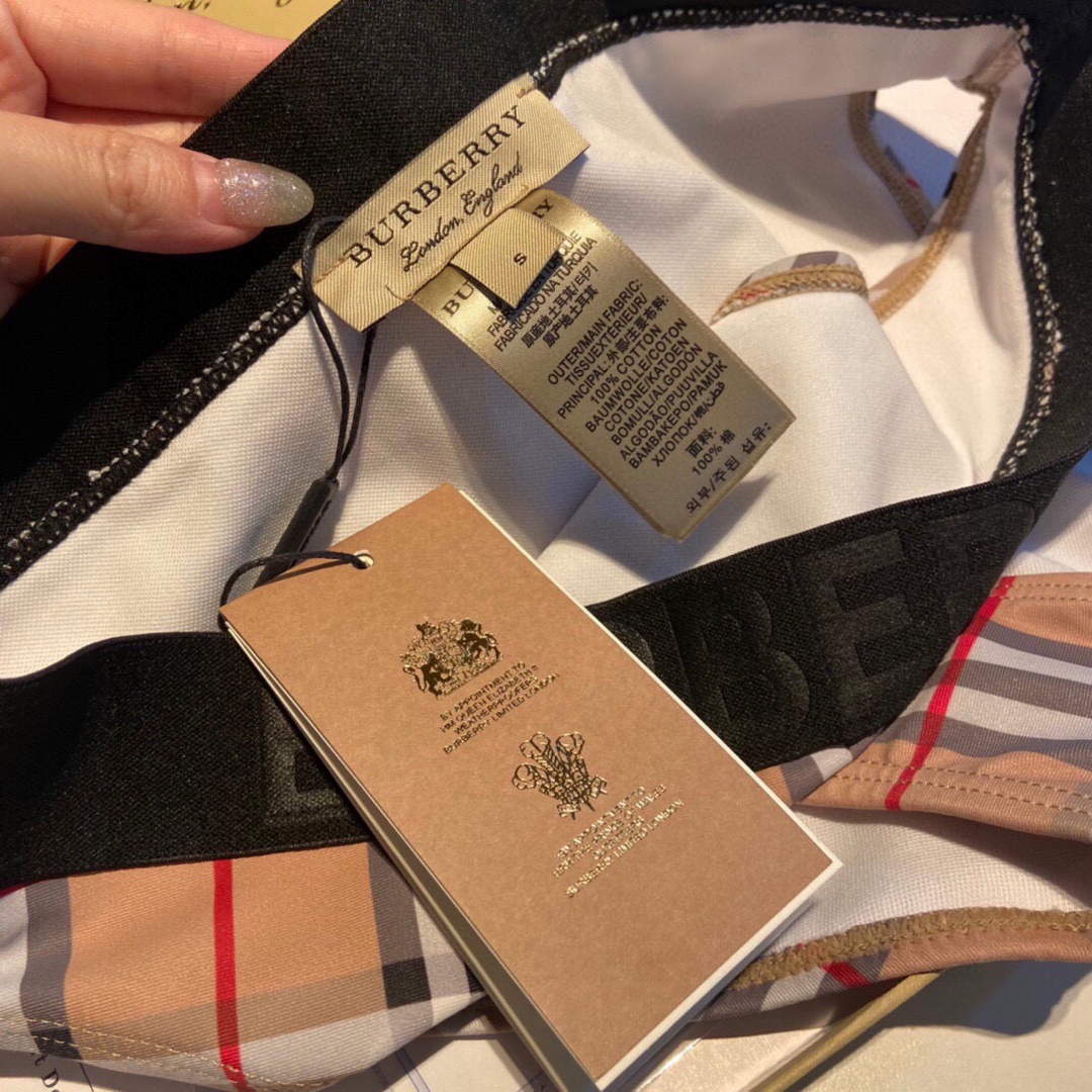 Burberry Monogram Print Stretch Nylon Bikini 80563733