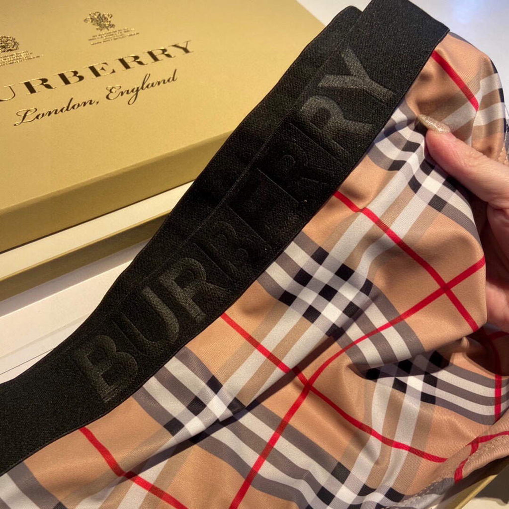 Burberry Monogram Print Stretch Nylon Bikini 80563733