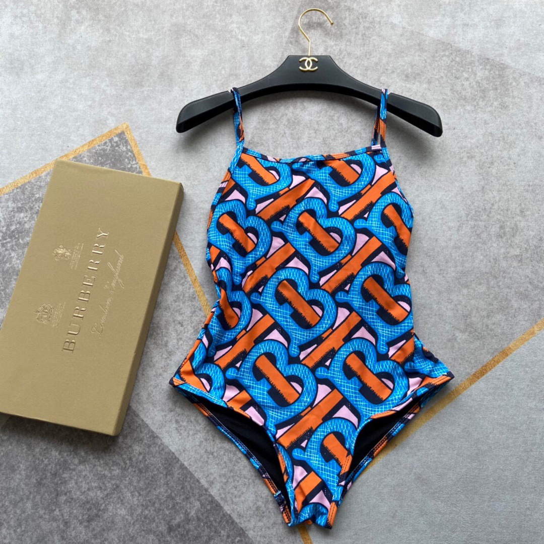 Burberry Monogram Print Stretch Nylon Bikini 80563734
