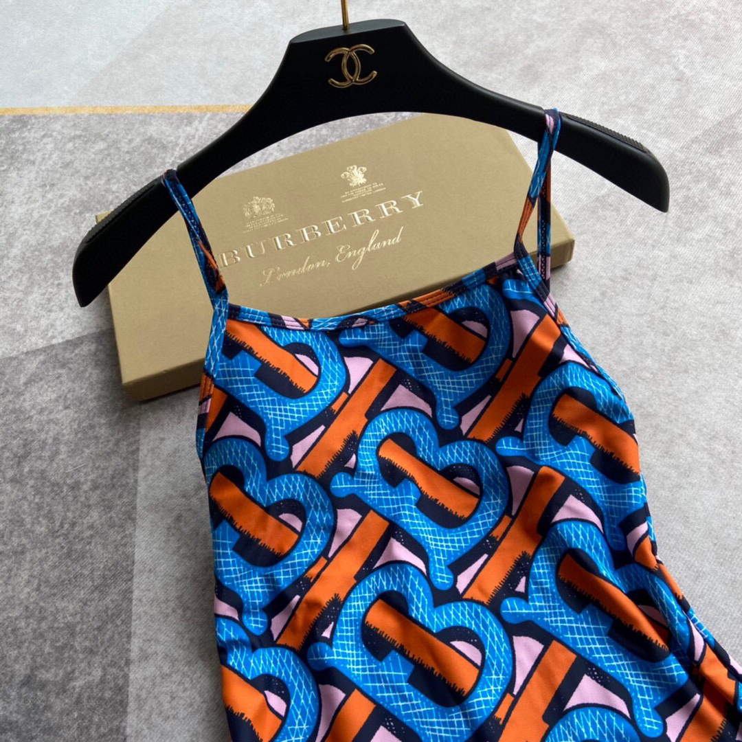 Burberry Monogram Print Stretch Nylon Bikini 80563734