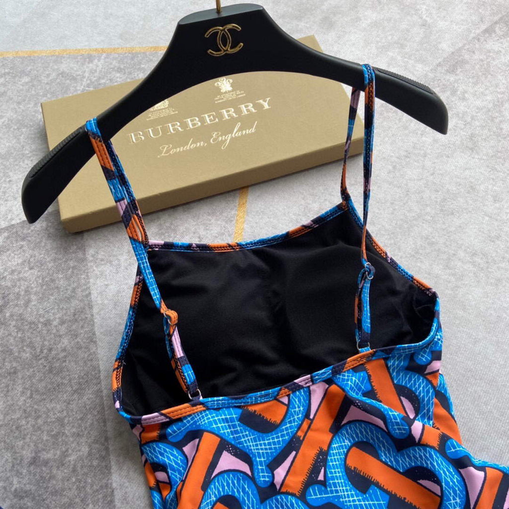 Burberry Monogram Print Stretch Nylon Bikini 80563734