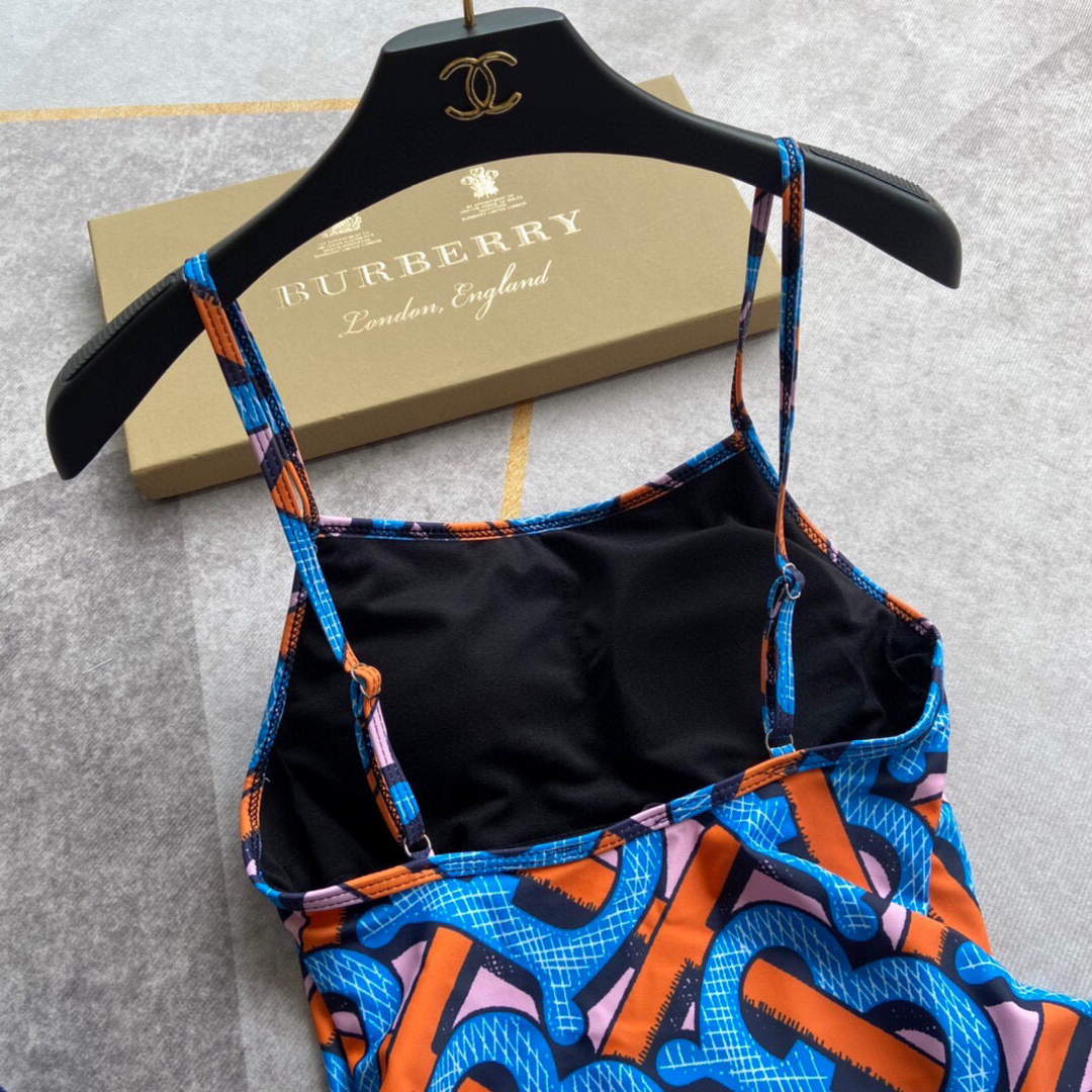 Burberry Monogram Print Stretch Nylon Bikini 80563734