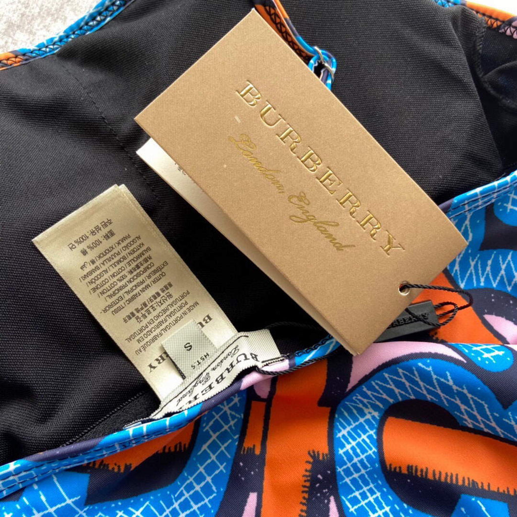 Burberry Monogram Print Stretch Nylon Bikini 80563734