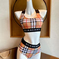 Burberry Monogram Print Stretch Nylon Bikini 80563735 - S - View 1