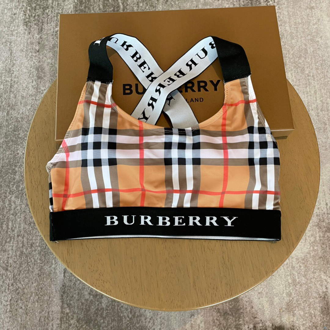 Burberry Monogram Print Stretch Nylon Bikini 80563735