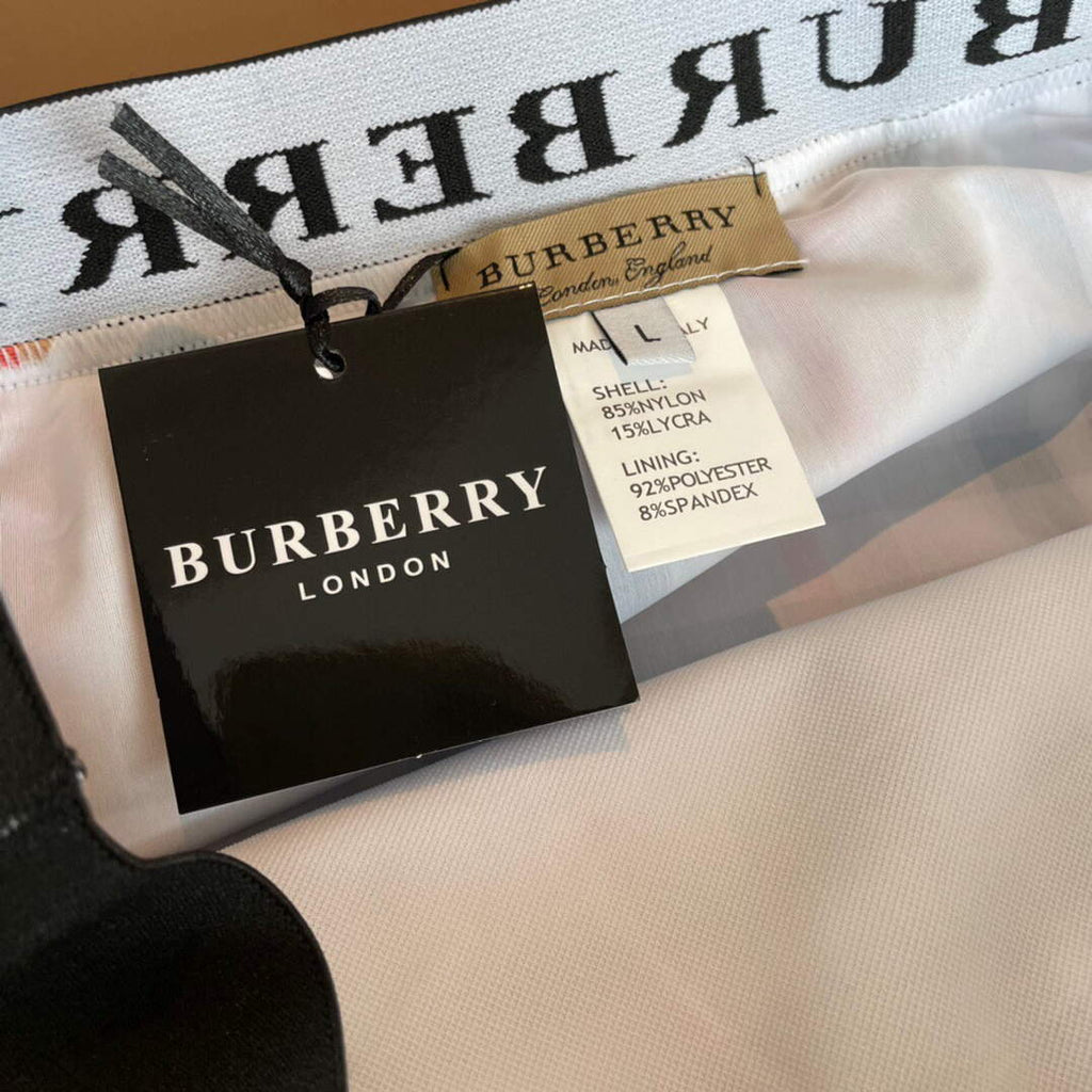 Burberry Monogram Print Stretch Nylon Bikini 80563735