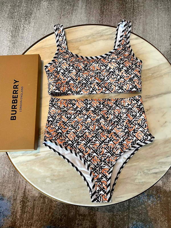 Burberry Monogram Print Stretch Nylon Bikini 80563731