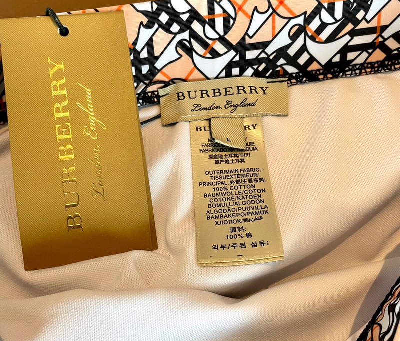 Burberry Monogram Print Stretch Nylon Bikini 80563731