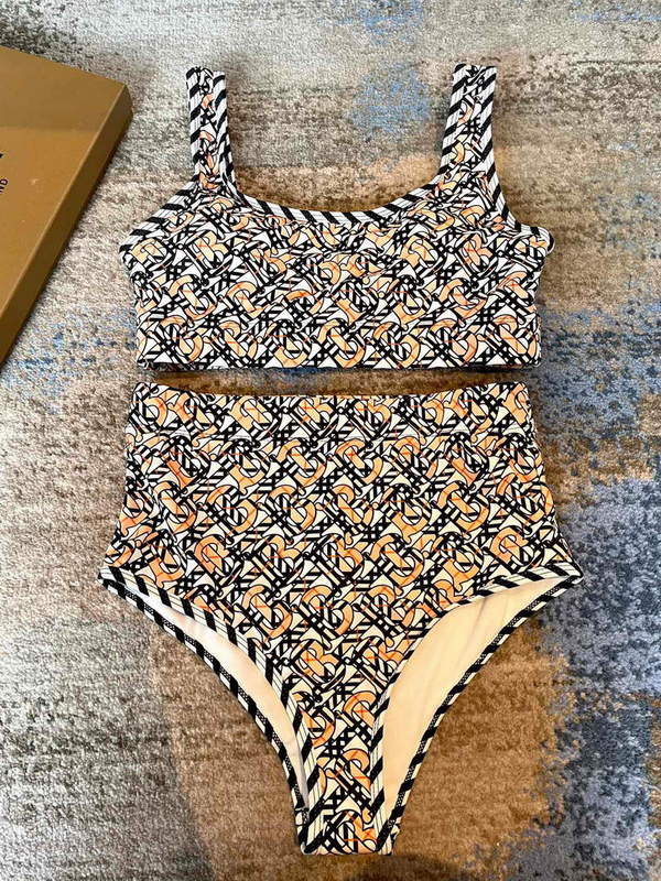 Burberry Monogram Print Stretch Nylon Bikini 80563731