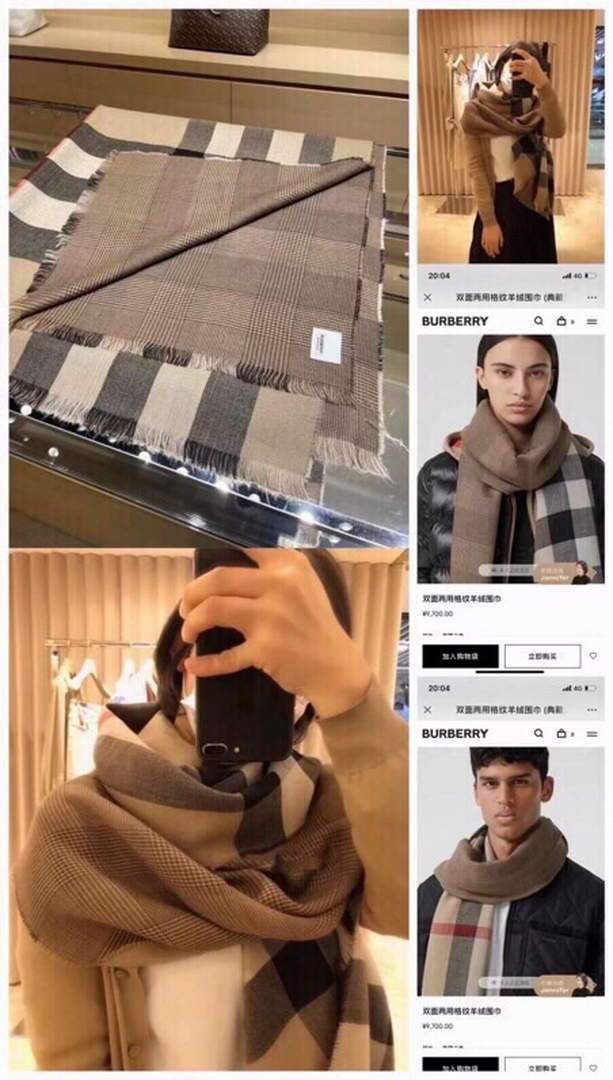 Burberry Scarves Designer Burberry Shawl Scarf B50011