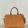 Burberry Small Cotswolds Tote 81113441 Bag Brown Suede - Default Title - View 1
