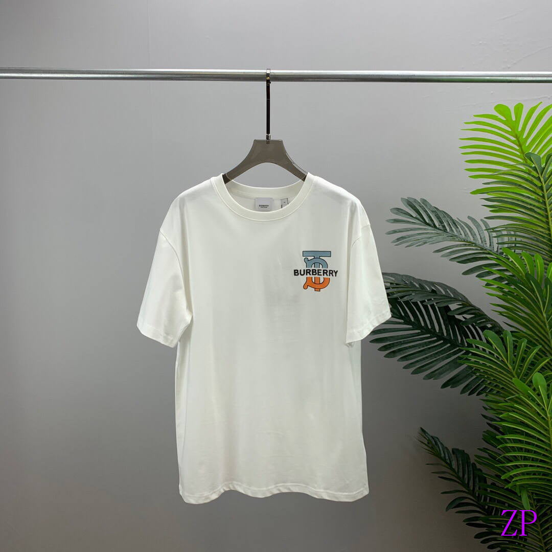 Burberry Women Men T-shirts Desiger Burberry Short Sleeve Clothing B60052 - S - View 1