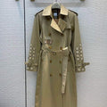 Burberry Women's Badge Appliqu¨¦ Cotton Gabardine Trench Coat 88012