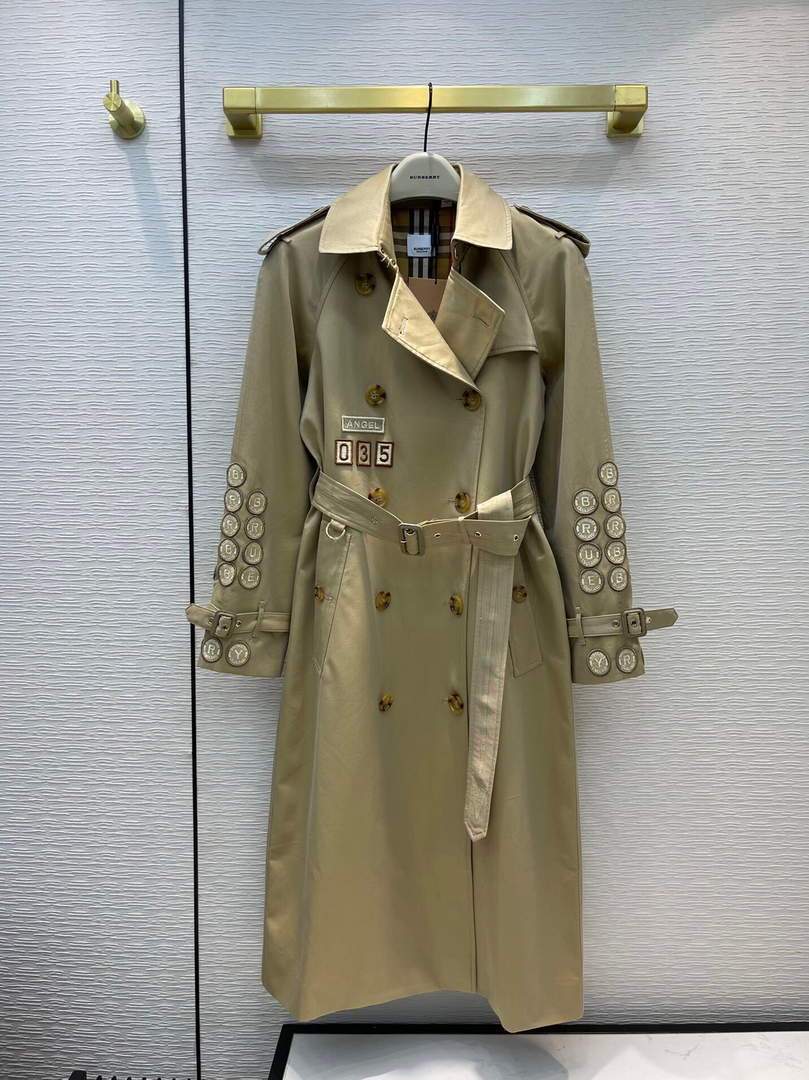 Burberry Women's Badge Appliqu¨¦ Cotton Gabardine Trench Coat 88012