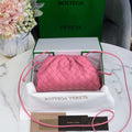 BV 585852 Bottega Veneta Mini Pouch intrecciato leather clutch with strap Pink - Default Title - View 1