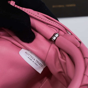 BV 585852 Bottega Veneta Mini Pouch intrecciato leather clutch with strap Pink - Default Title - View 8