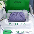 BV 585852 Bottega Veneta Mini Pouch Mini intrecciato leather clutch with strap Purple - Default Title - View 1