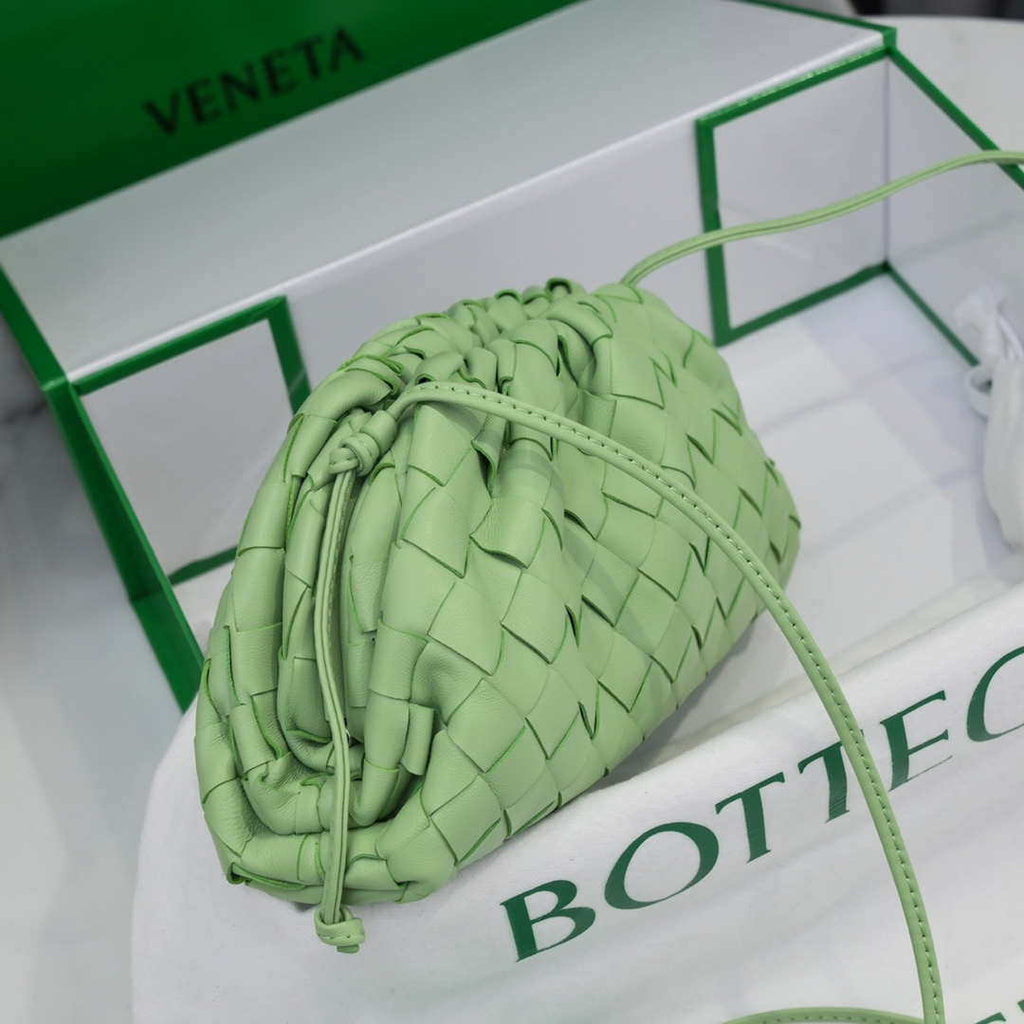 BV 585852VCPP13840 Bottega Veneta  Mini Pouch Light Green